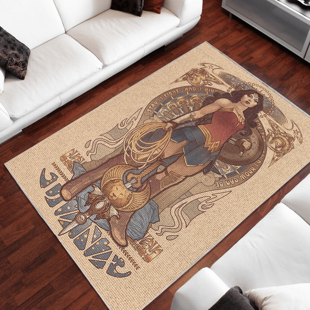 Wonder Woman Area Rug Home Decor Bedroom Living Room Decor