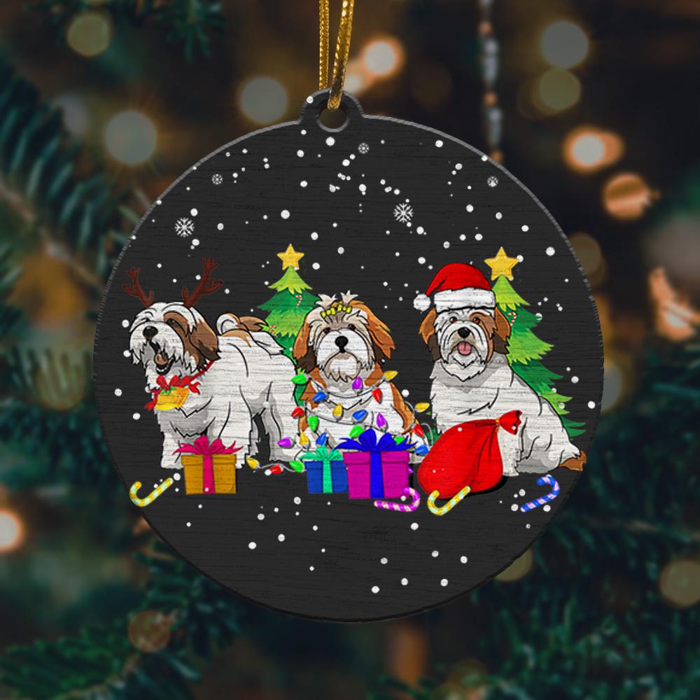 Xmas Shih Tzu Dog Reindeer Santa Lightbulb Christmas Ornament 2022 Amazing Decor Ideas
