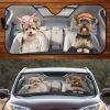 Two Yorkshire Terriers Car Sunshade Gift Ideas 2022