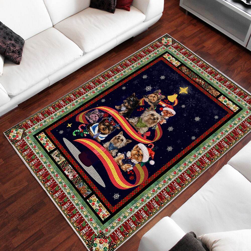 Yorkshire Dog Area Rug Home Decor Bedroom Living Room Decor