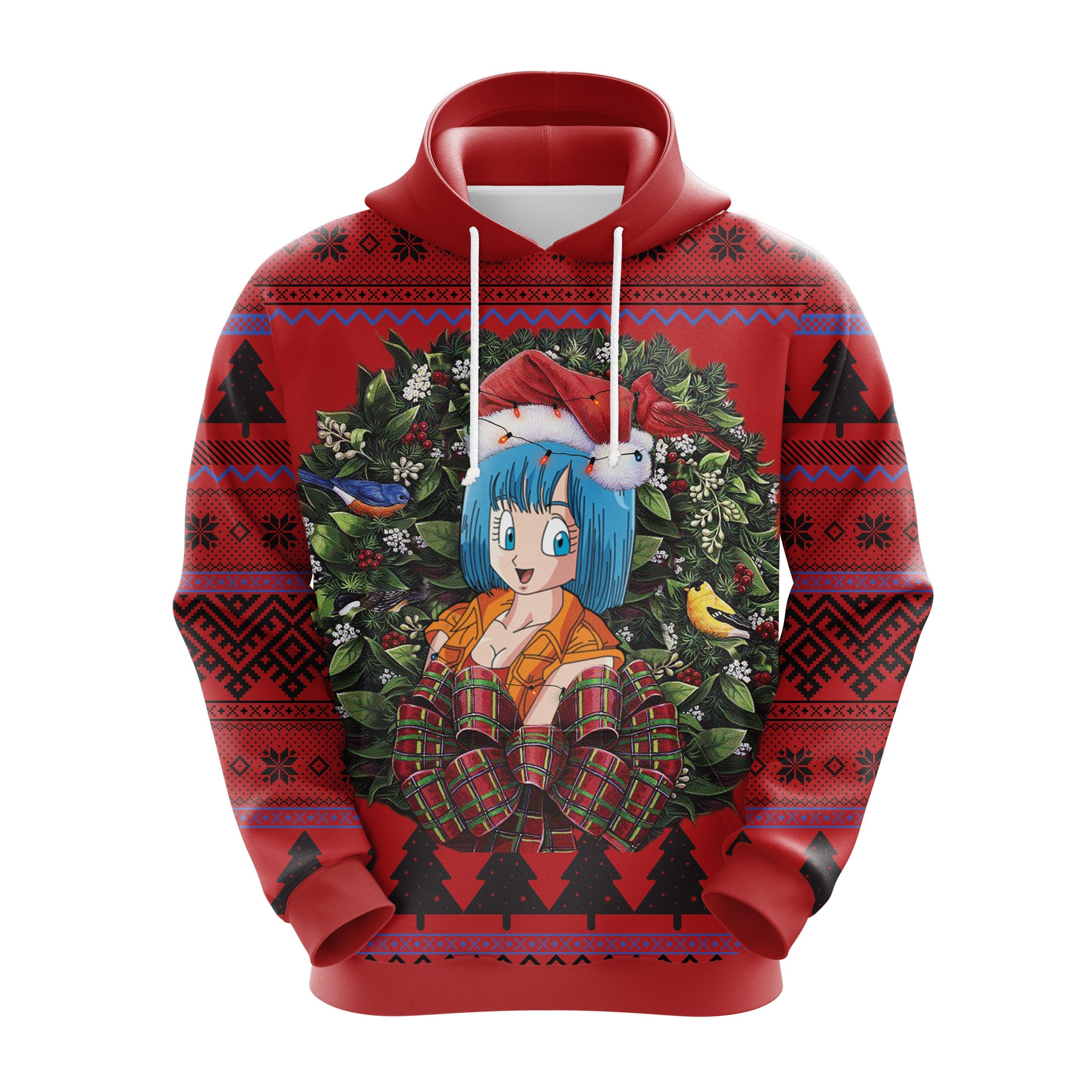 Bulma Goku Dragon Ball Noel Christmas Cute Noel Mc Ugly Hoodie Amazing Gift Idea Thanksgiving Gift