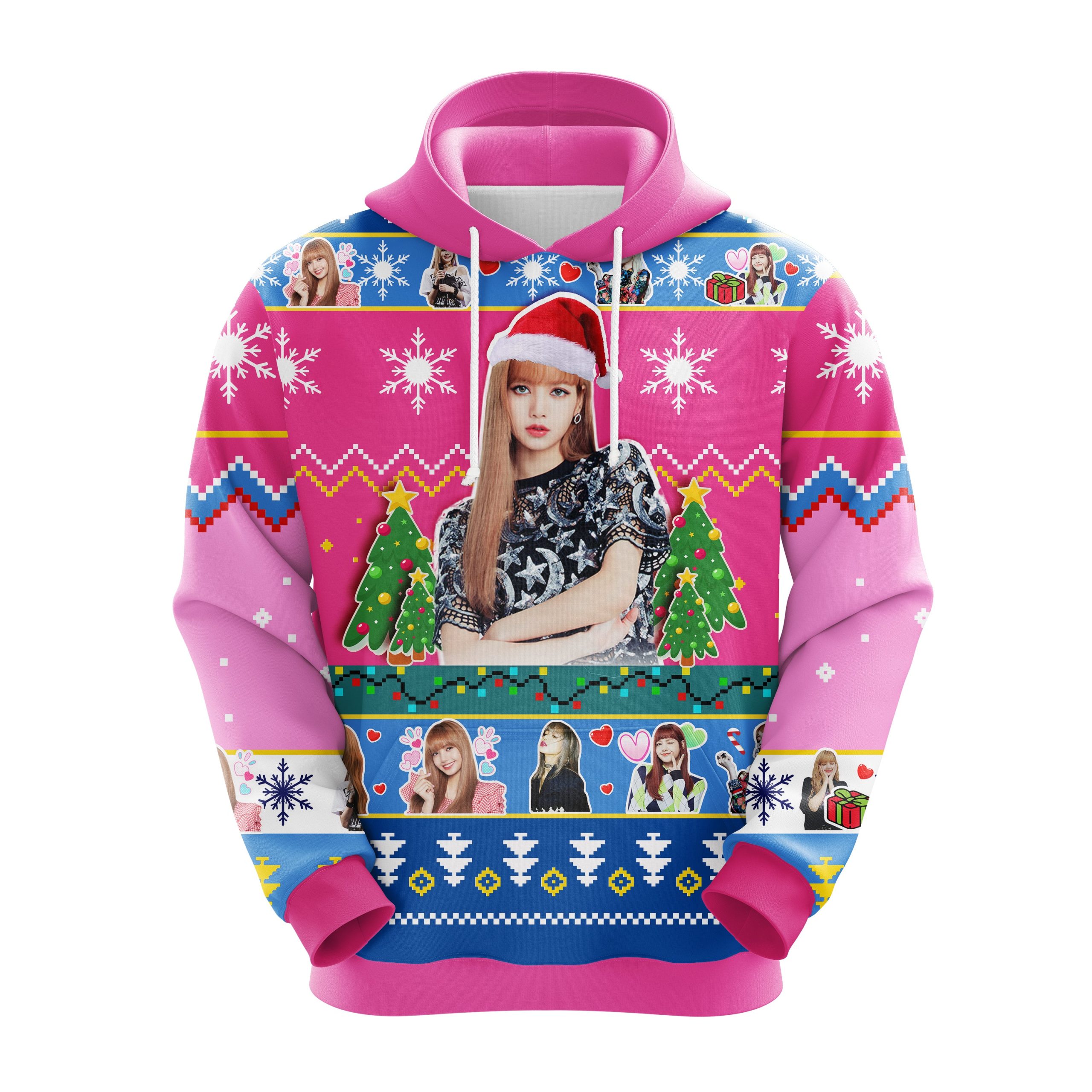 Lisa Blackpink Christmas Cute Noel Mc Ugly Hoodie Amazing Gift Idea Thanksgiving Gift