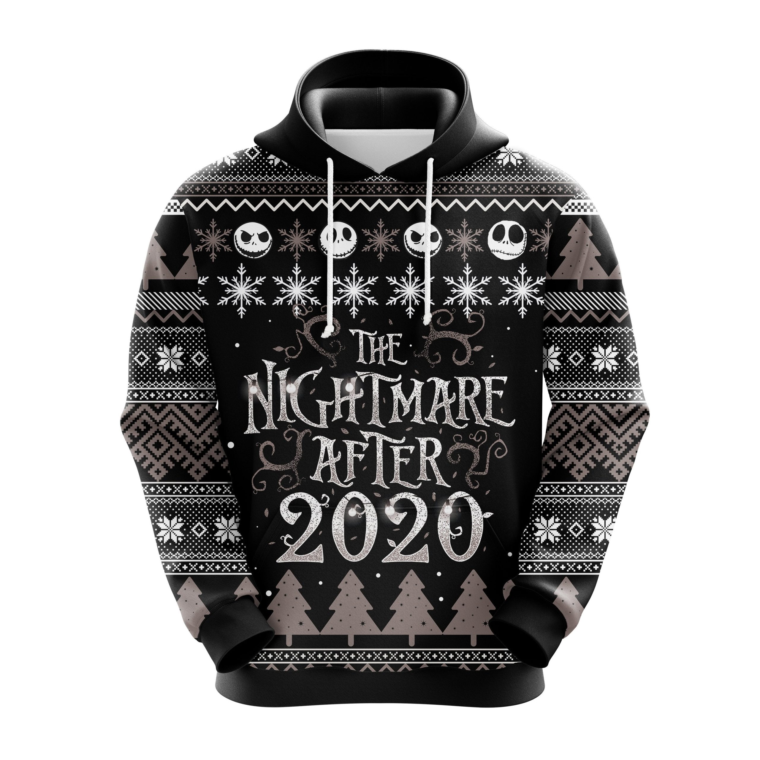 Nightmare B&W Christmas Cute Noel Mc Ugly Hoodie Amazing Gift Idea Thanksgiving Gift