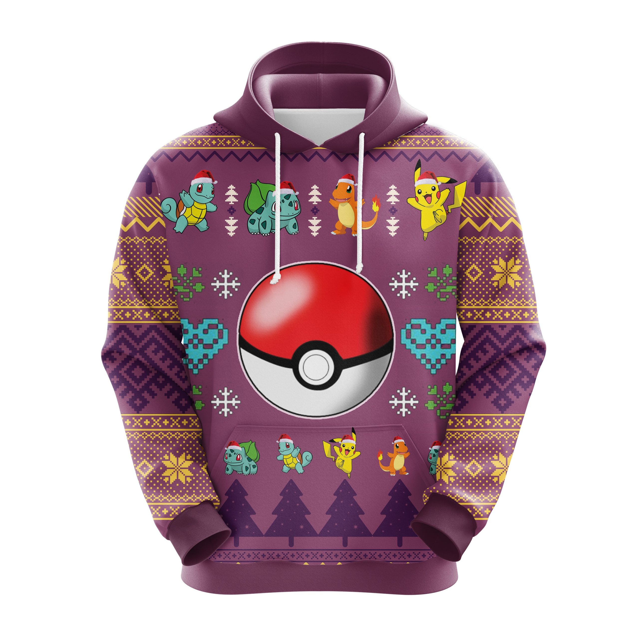 Pokemon Christmas Cute Noel Mc Ugly Hoodie Amazing Gift Idea Thanksgiving Gift