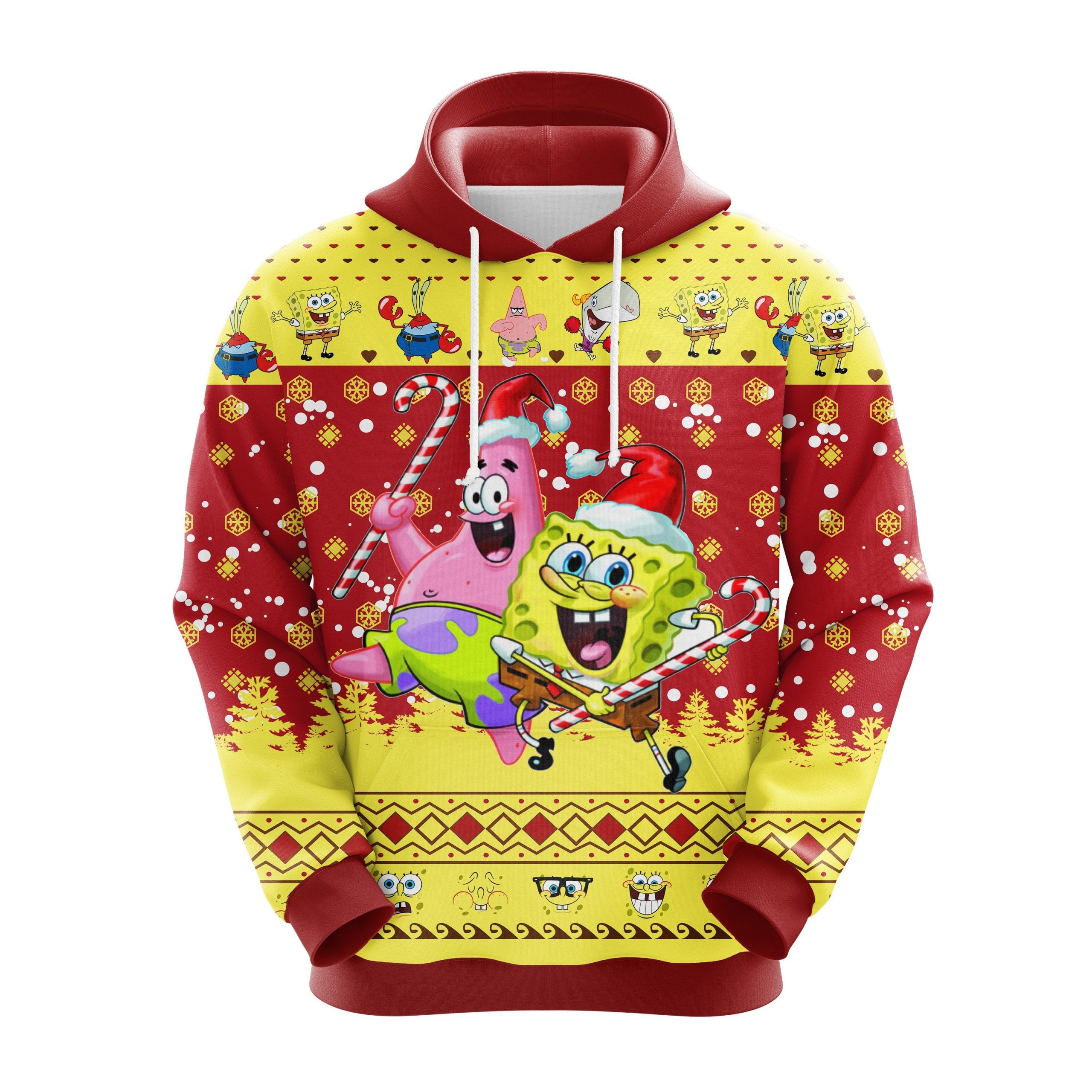 Spongebob Patrick Christmas Cute Noel Mc Ugly Hoodie Amazing Gift Idea Thanksgiving Gift