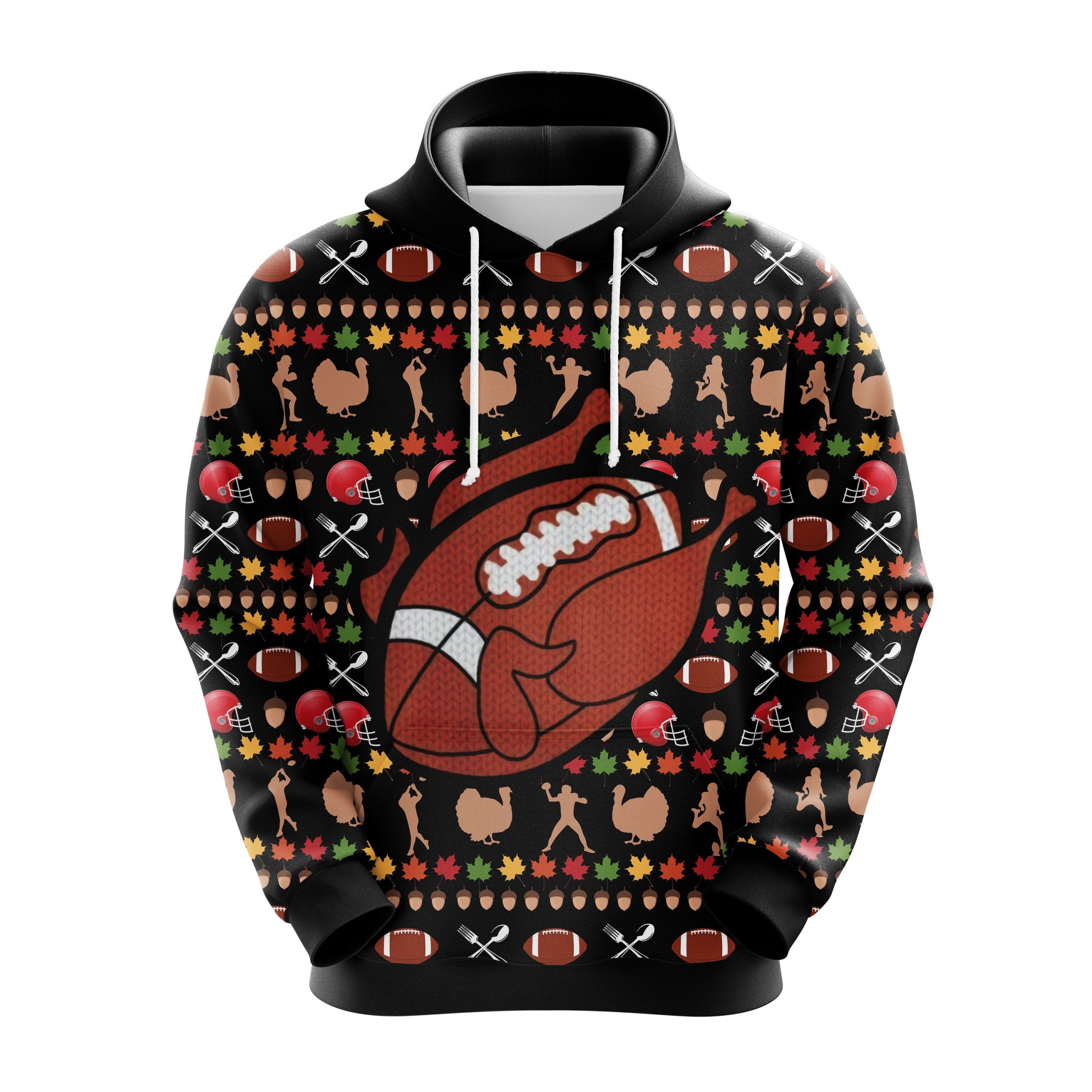 Turkey Footbal Christmas Cute Noel Mc Ugly Hoodie Amazing Gift Idea Thanksgiving Gift