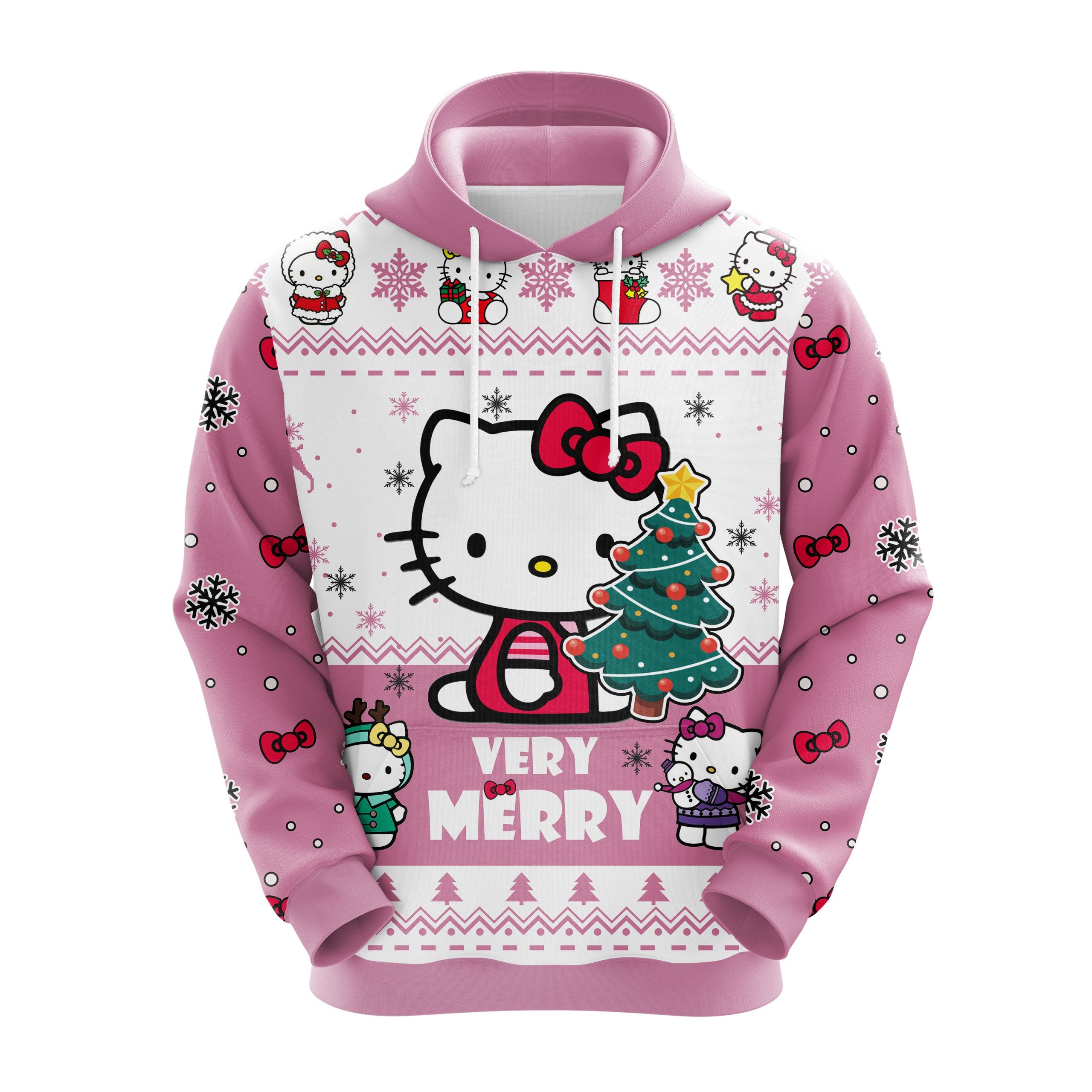 Hello Kitty 1 Christmas Cute Noel Mc Ugly Hoodie Amazing Gift Idea Thanksgiving Gift