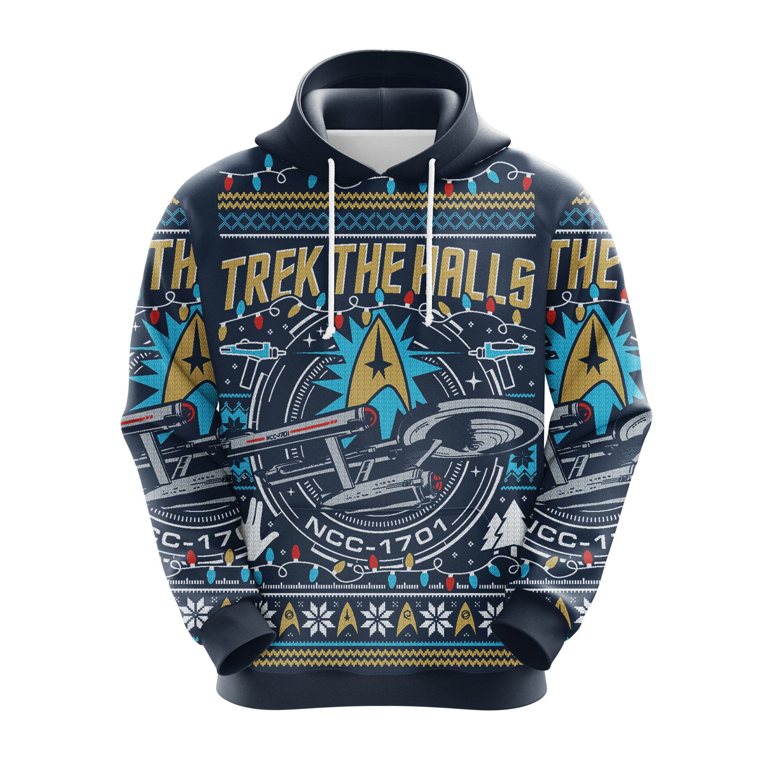 Trek The Hall Christmas Cute Noel Mc Ugly Hoodie Amazing Gift Idea Thanksgiving Gift