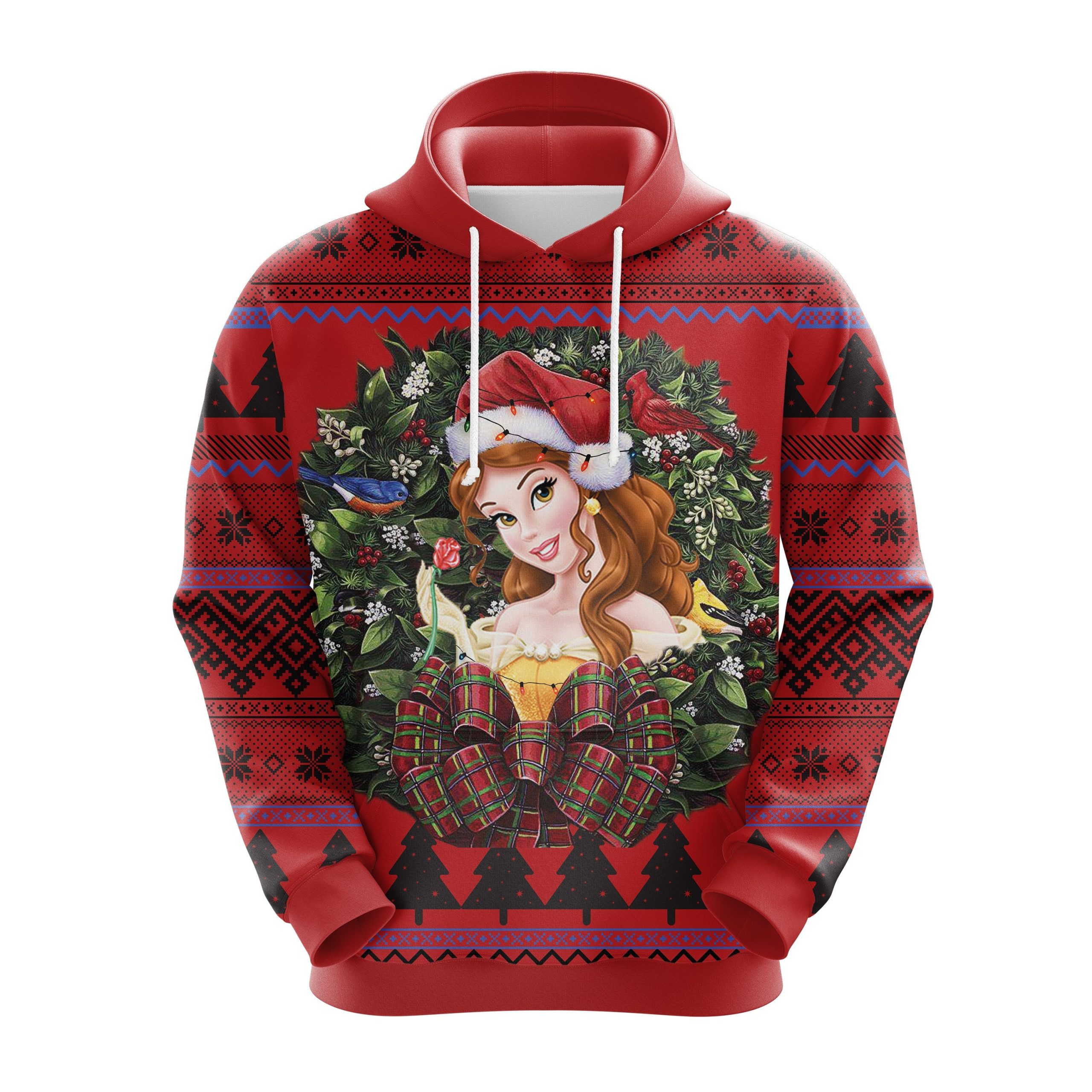 Bell Beauty And The Beast Disney Princess Noel Christmas Cute Noel Mc Ugly Hoodie Amazing Gift Idea Thanksgiving Gift