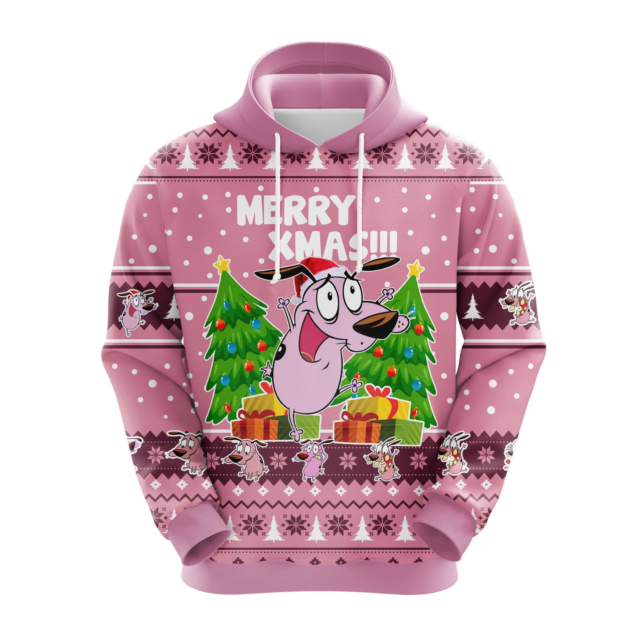 Courage The Cowardly Dog Christmas Cute Noel Mc Ugly Hoodie Amazing Gift Idea Thanksgiving Gift
