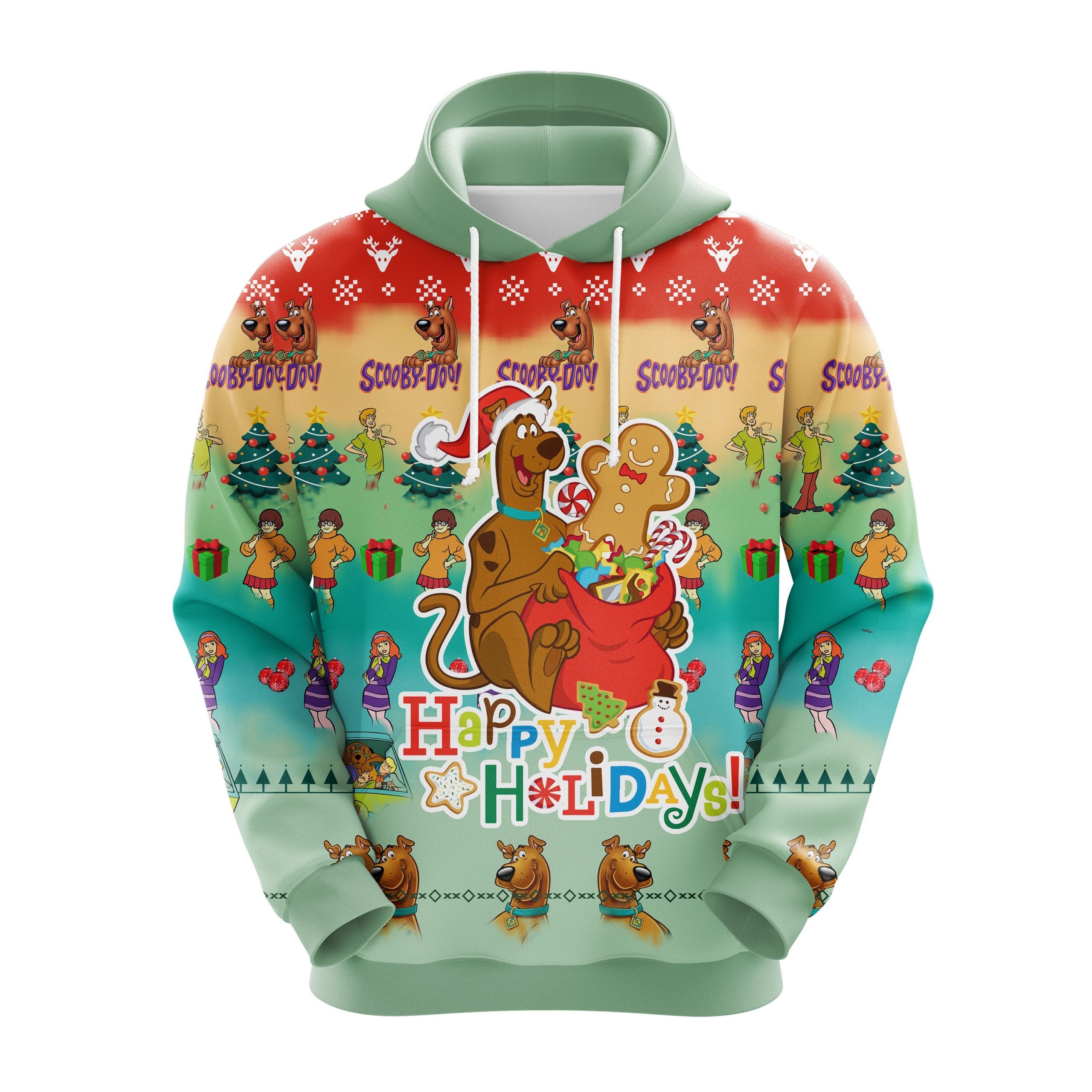 Scooby Doo Holiday 2 Christmas Cute Noel Mc Ugly Hoodie Amazing Gift Idea Thanksgiving Gift