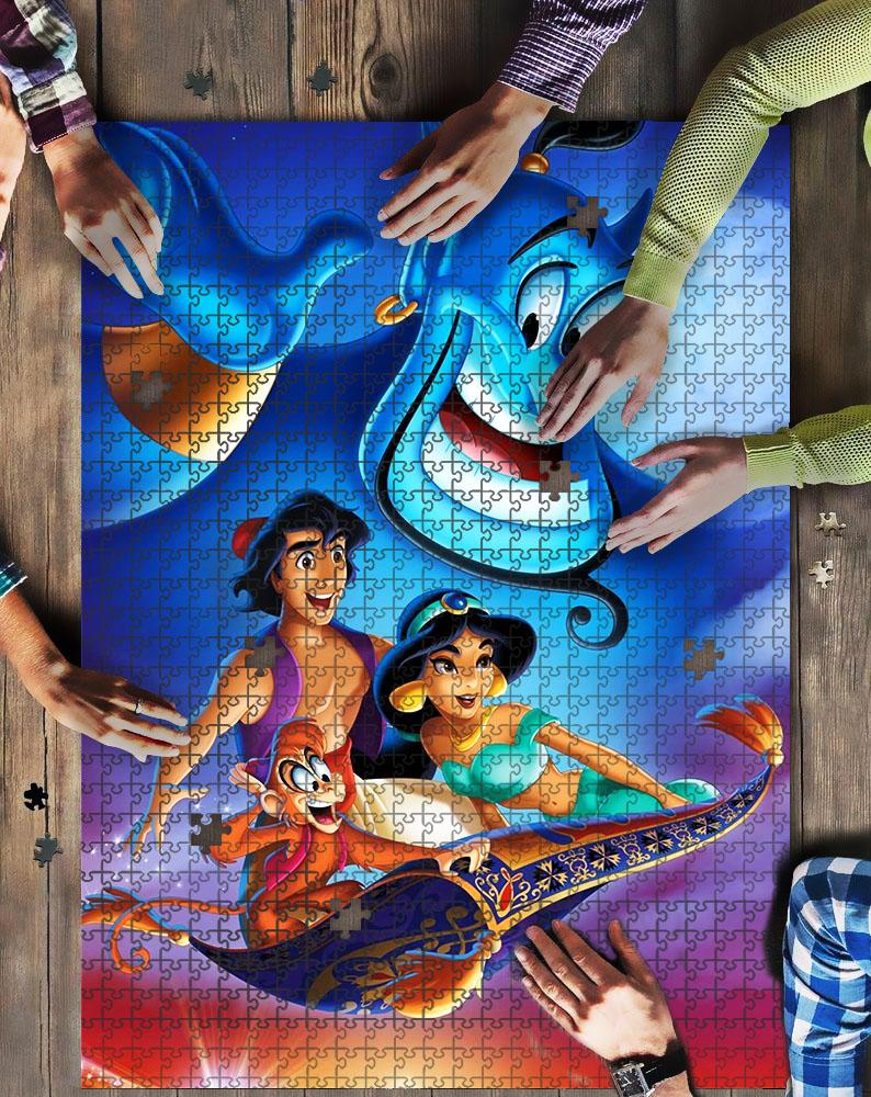 Aladdin Et Jasmine 7 Jigsaw Mock Puzzle Kid Toys