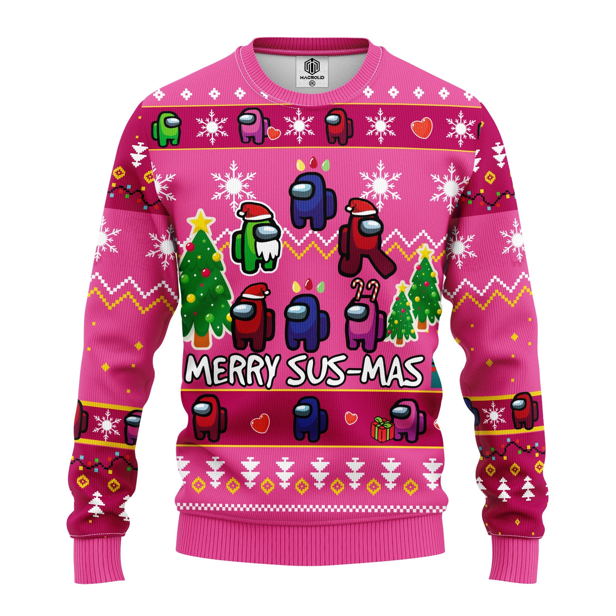 Among Us Merry Sus Ugly Christmas Sweater Amazing Gift Idea Thanksgiving Gift