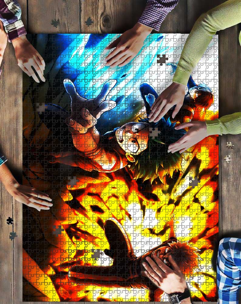 Anime Fight Mock Jigsaw Puzzle