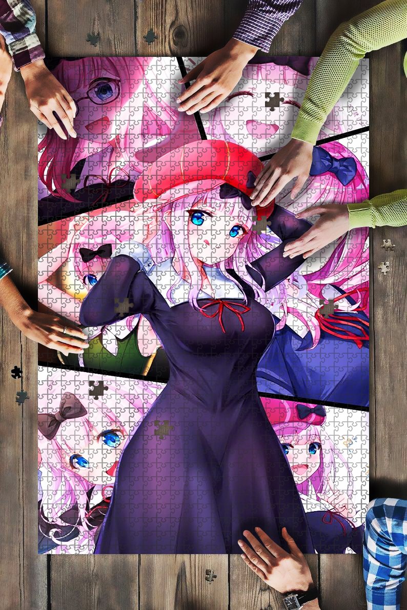 Anime Pink Girl Jigsaw Puzzle