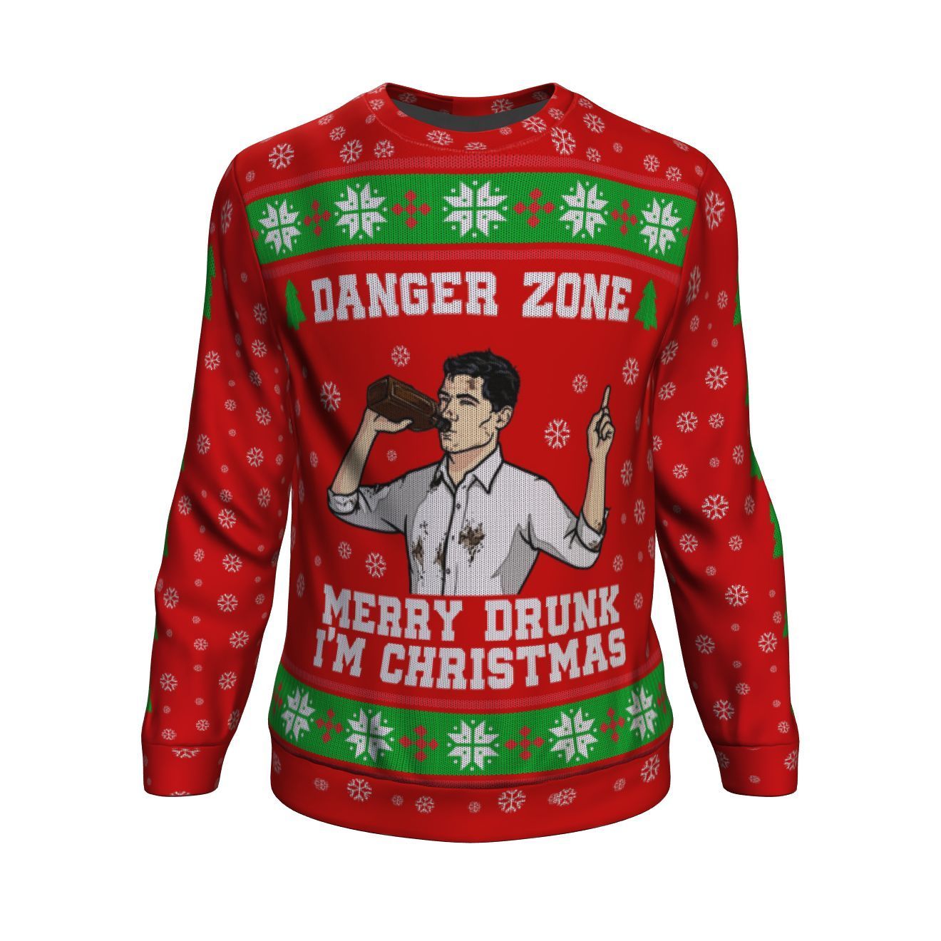 Merry Drunk I'M Christmas Sterling Archer Premium Ugly Christmas Sweater Amazing Gift Idea Thanksgiving Gift