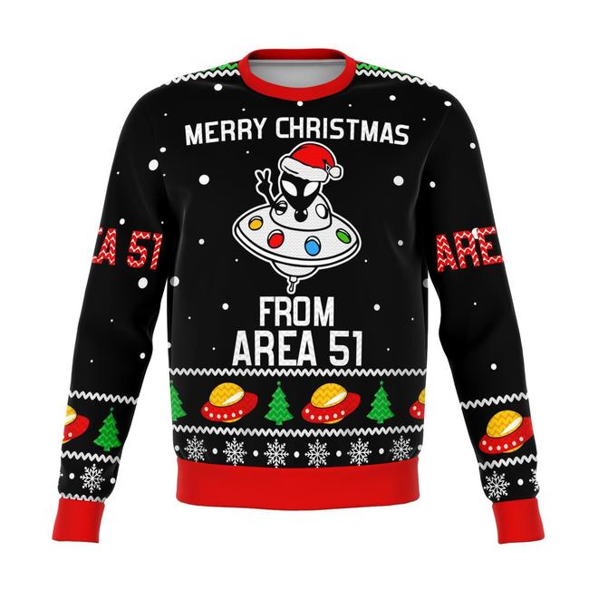 Area 51 Aliens Premium Ugly Christmas Sweater Amazing Gift Idea Thanksgiving Gift