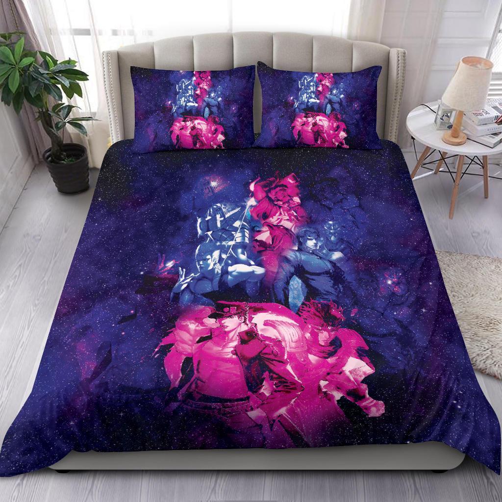 Astral Stardust Crusaders Jojo'S Bizarre Adventure Bedding SetDuvet Cover And Pillowcase Set