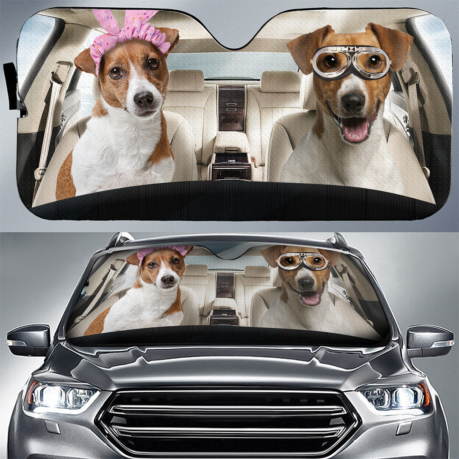 Jack Russell Terrier Auto Sun Shade Gift Ideas 2021