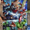 Avengers Fight Comic Mock Jigsaw Puzzle Kid Toys