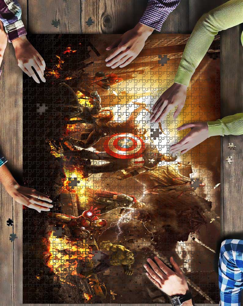 Avenger Team Mock Jigsaw Puzzle