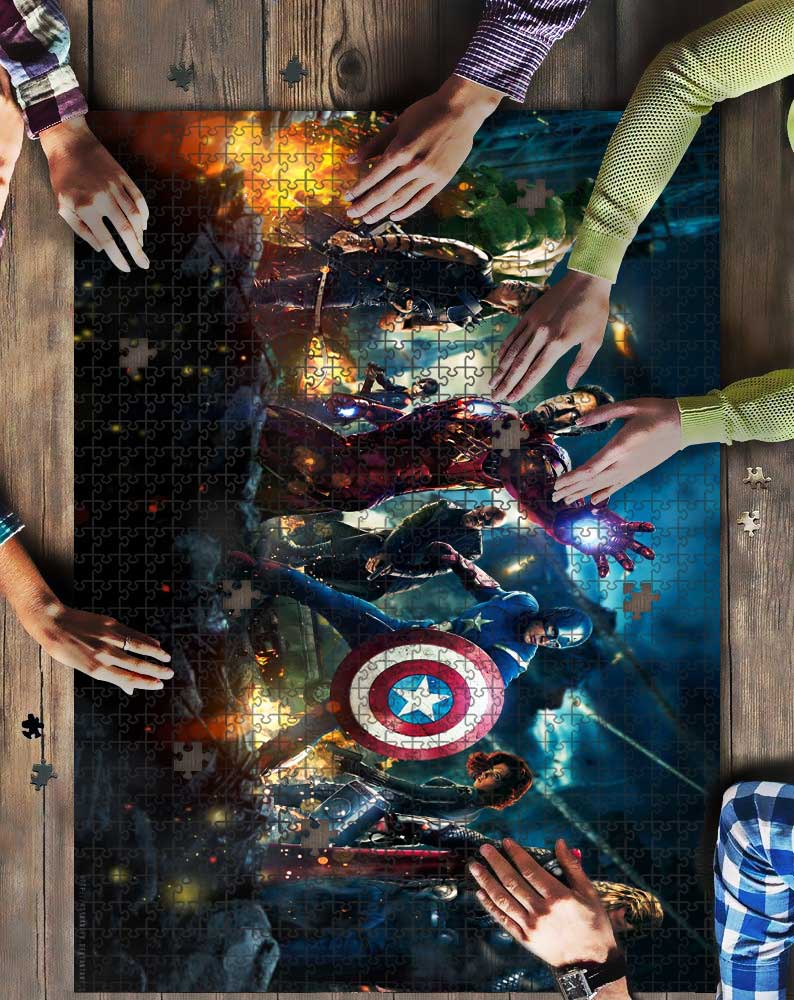 Avenger War Mock Jigsaw Puzzle