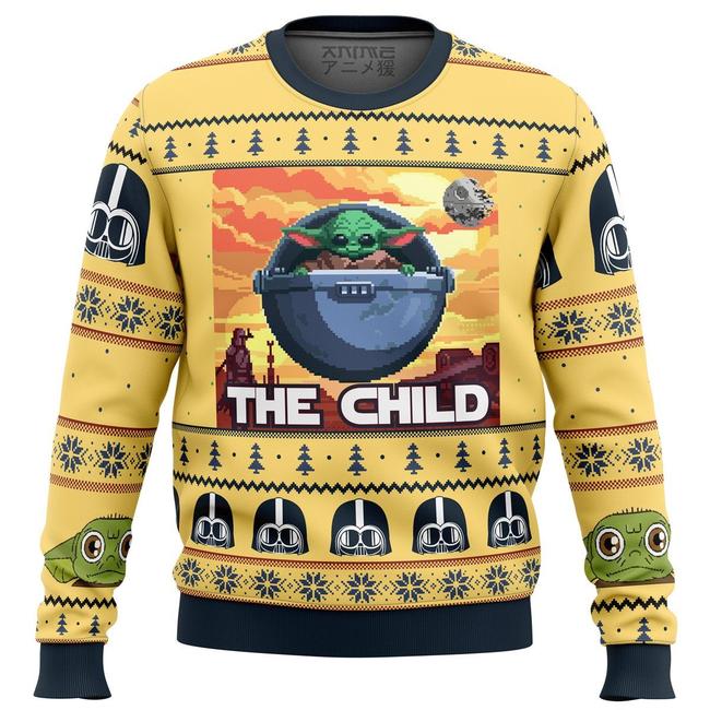 Baby Yoda The Child Mandalorion Star Wars Premium Ugly Christmas Sweater Amazing Gift Idea Thanksgiving Gift