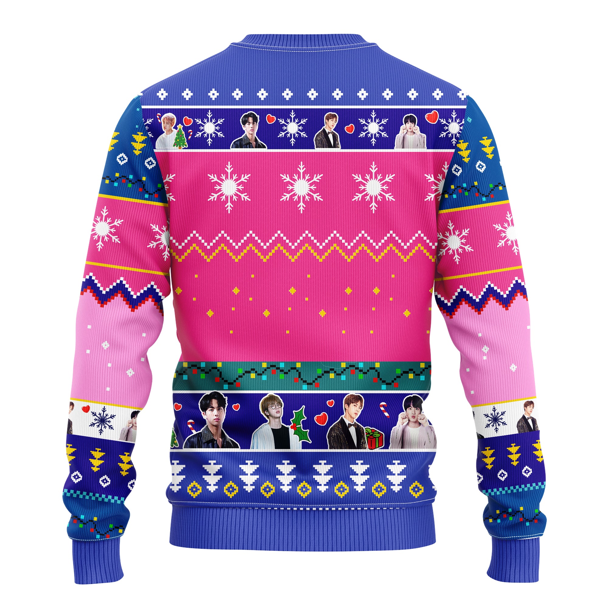 Jin Bts Ugly Christmas Sweater Pink- Amazing Gift Idea Thanksgiving Gift