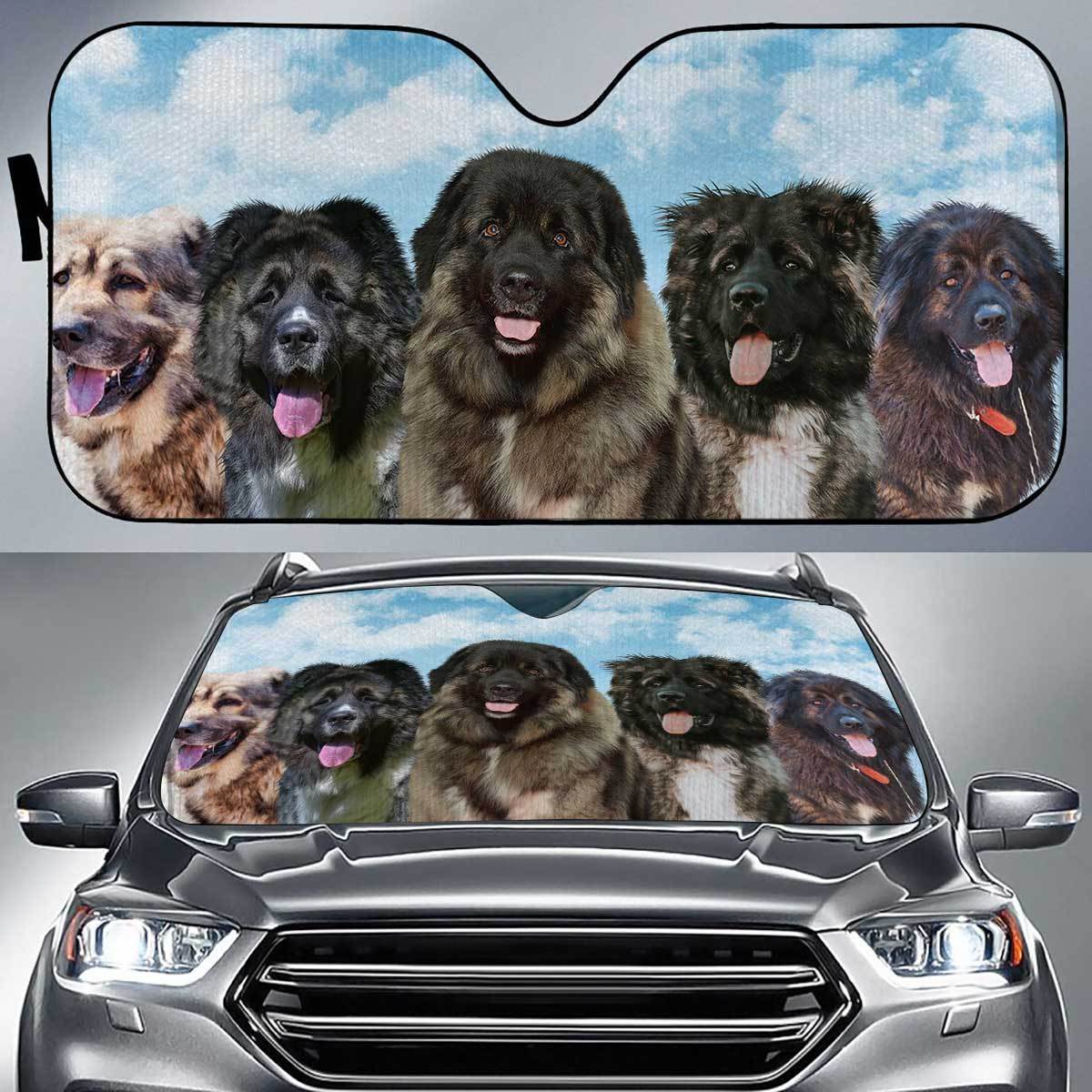 Caucasian Shepherd Funny Team Auto Sun Shade Hd Gift Ideas 2021