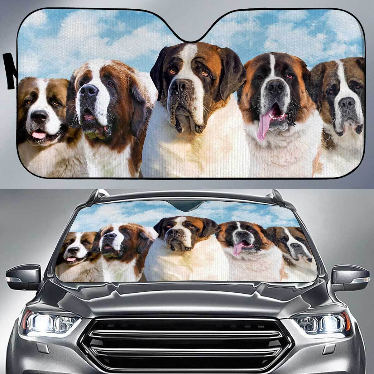 Saint Bernard Funny Team Auto Sun Shade Gift Ideas 2021