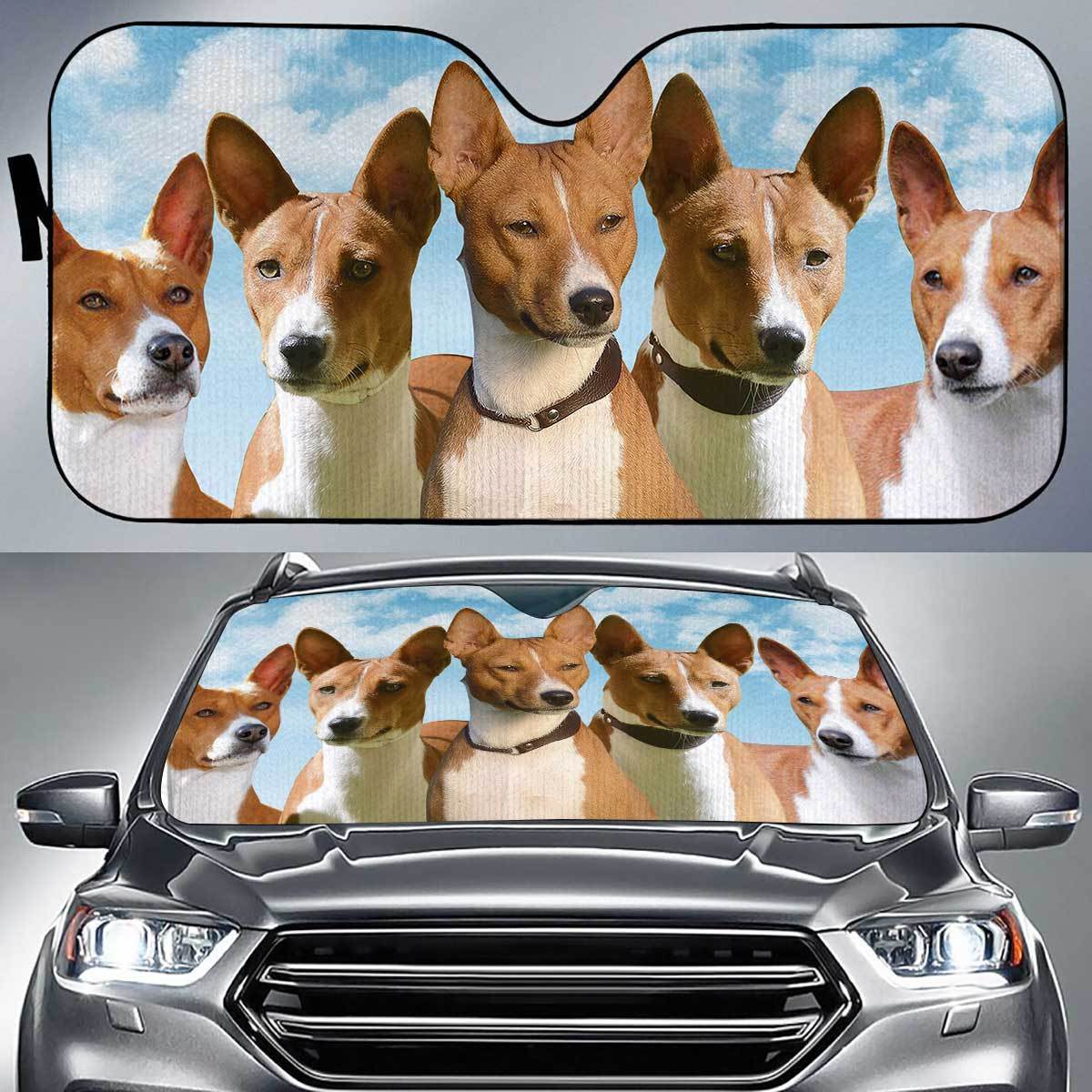 Basenji Funny Team Auto Sun Shade Gift Ideas 2021