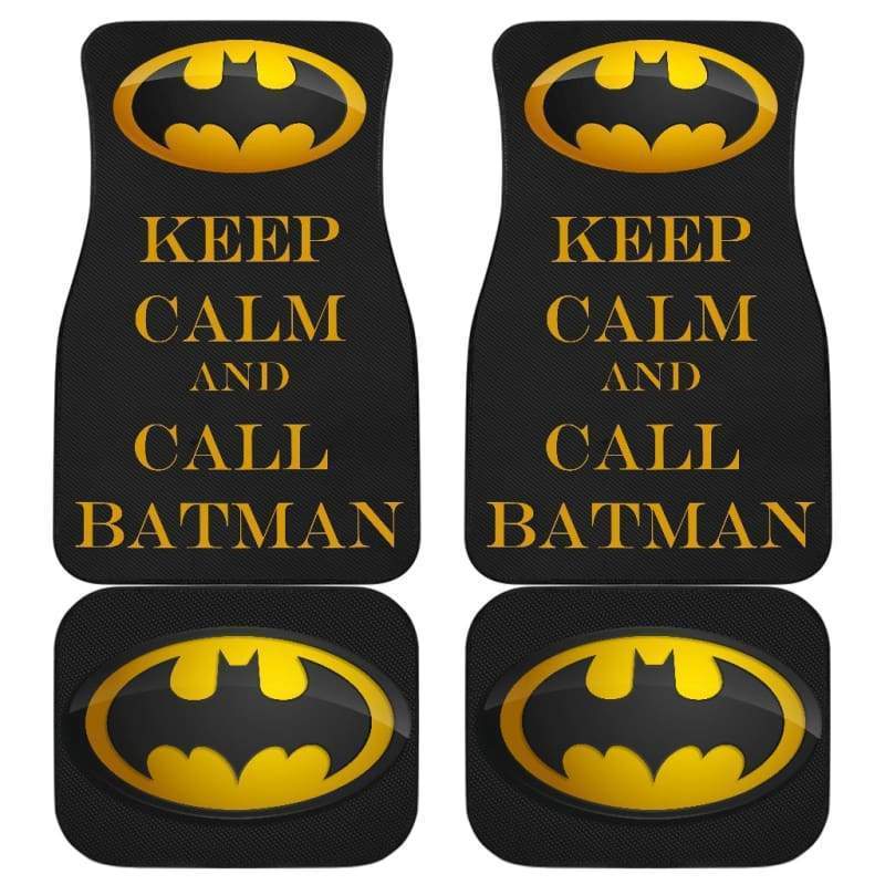 Batman Keep Calm & Call Mr. Bat Car Floor Mats