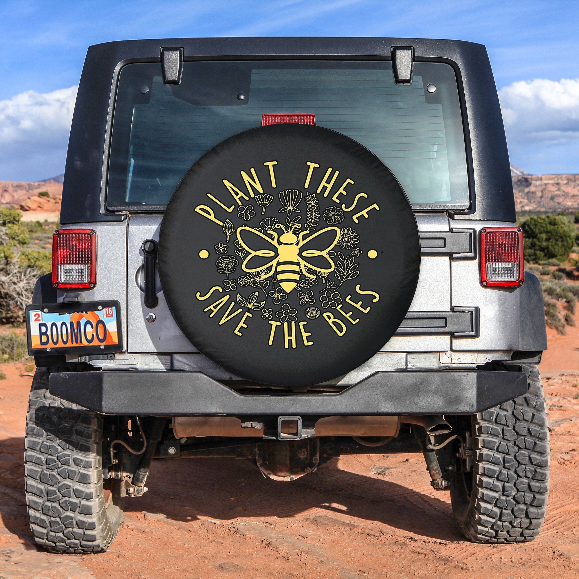 Bee Spare Tire Cover Gift For Campers