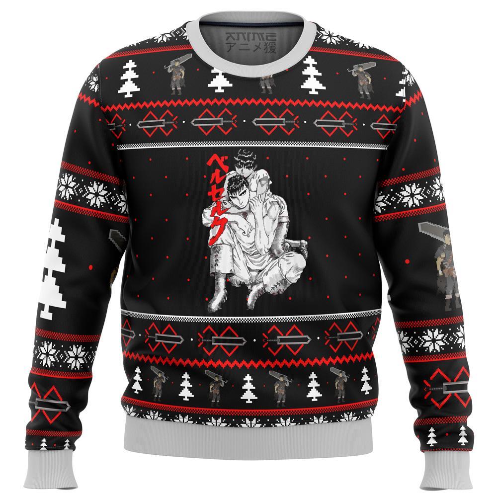 Berserk Guts And Casca Premium Ugly Christmas Sweater Amazing Gift Idea Thanksgiving Gift