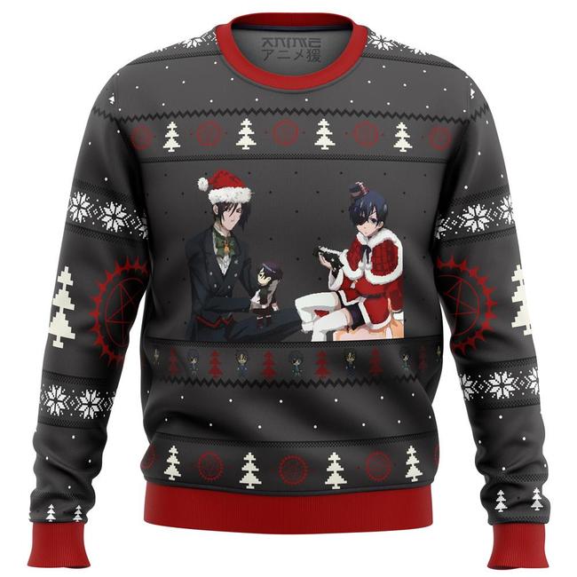 Black Butler Presents Premium Ugly Christmas Sweater Amazing Gift Idea Thanksgiving Gift