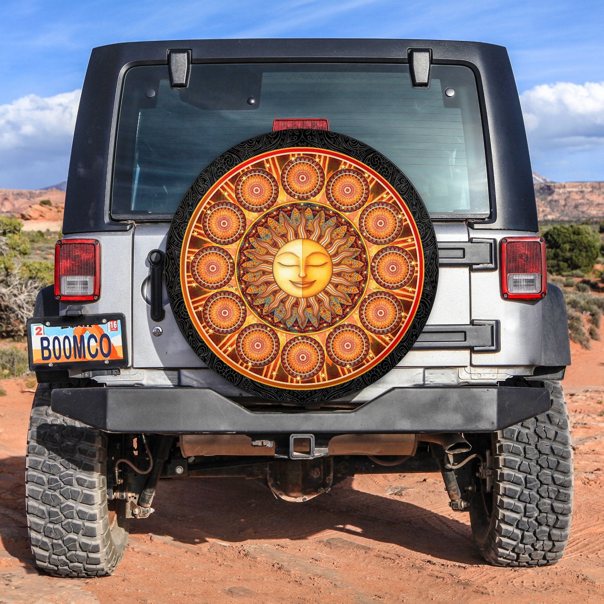 Bohemian Car Spare Tire Cover Gift For Campers