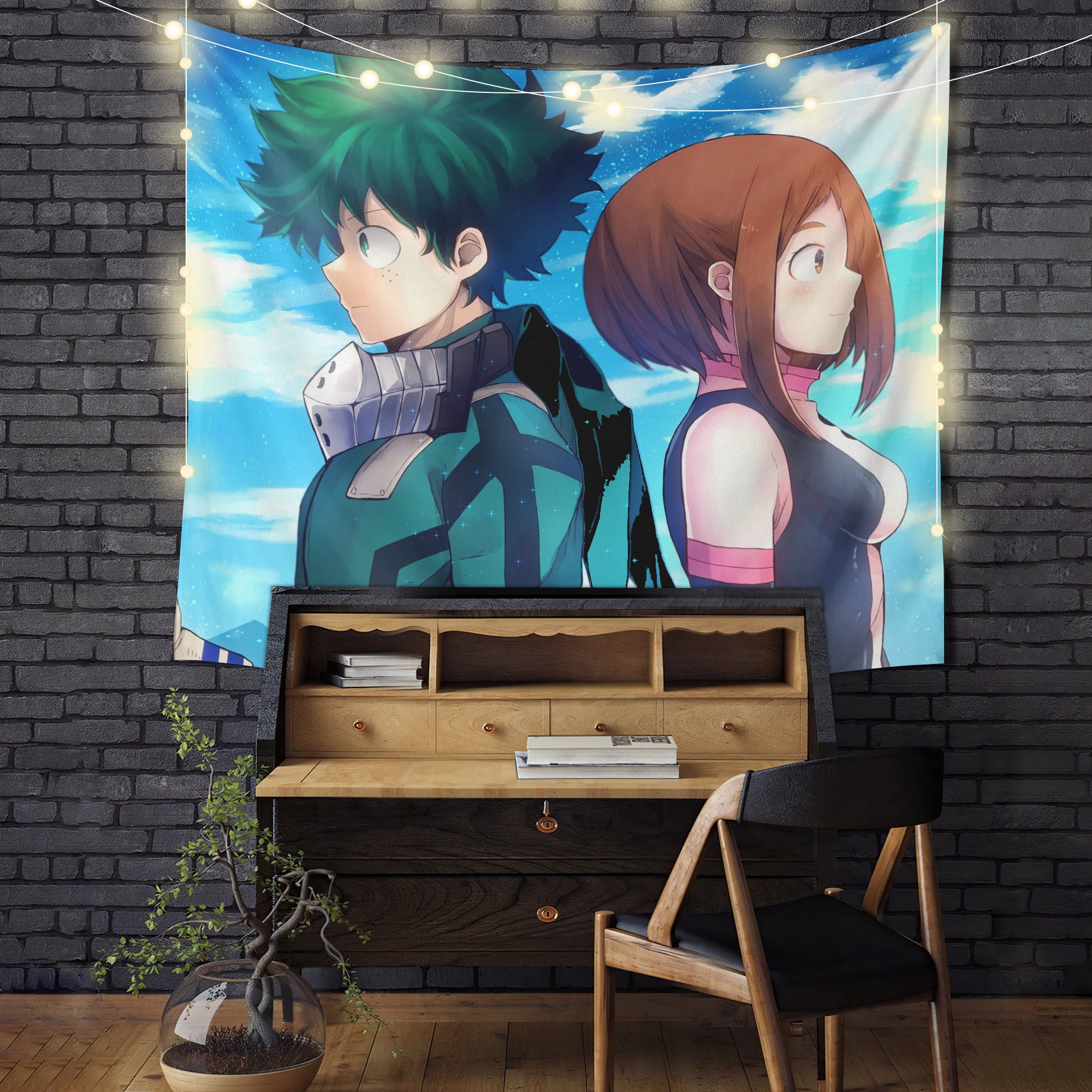 Boku No Hero Academia Couple Anime Tapestry Room Decor