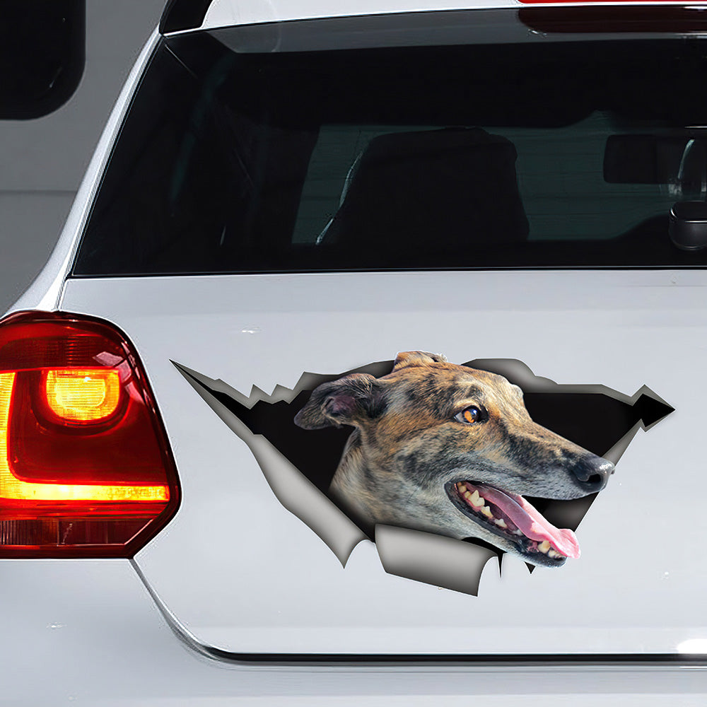 Best Brindle Greyhound Car 3D Stickers Decal Car Accessories Car Decoration Amazing Gift Idea