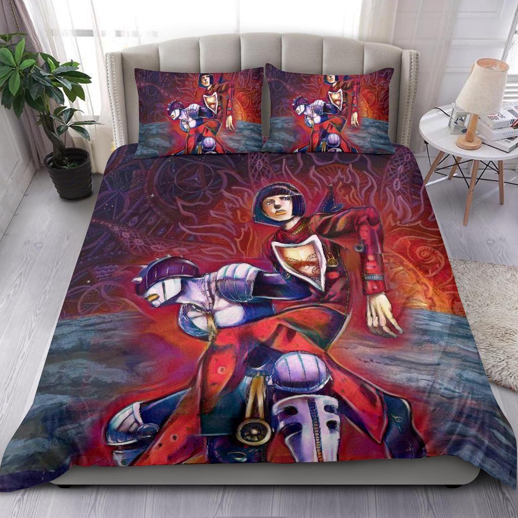 Bruno Bucciarati Zipper Man Jojo'S Bizarre Adventure Bedding SetDuvet Cover And Pillowcase Set