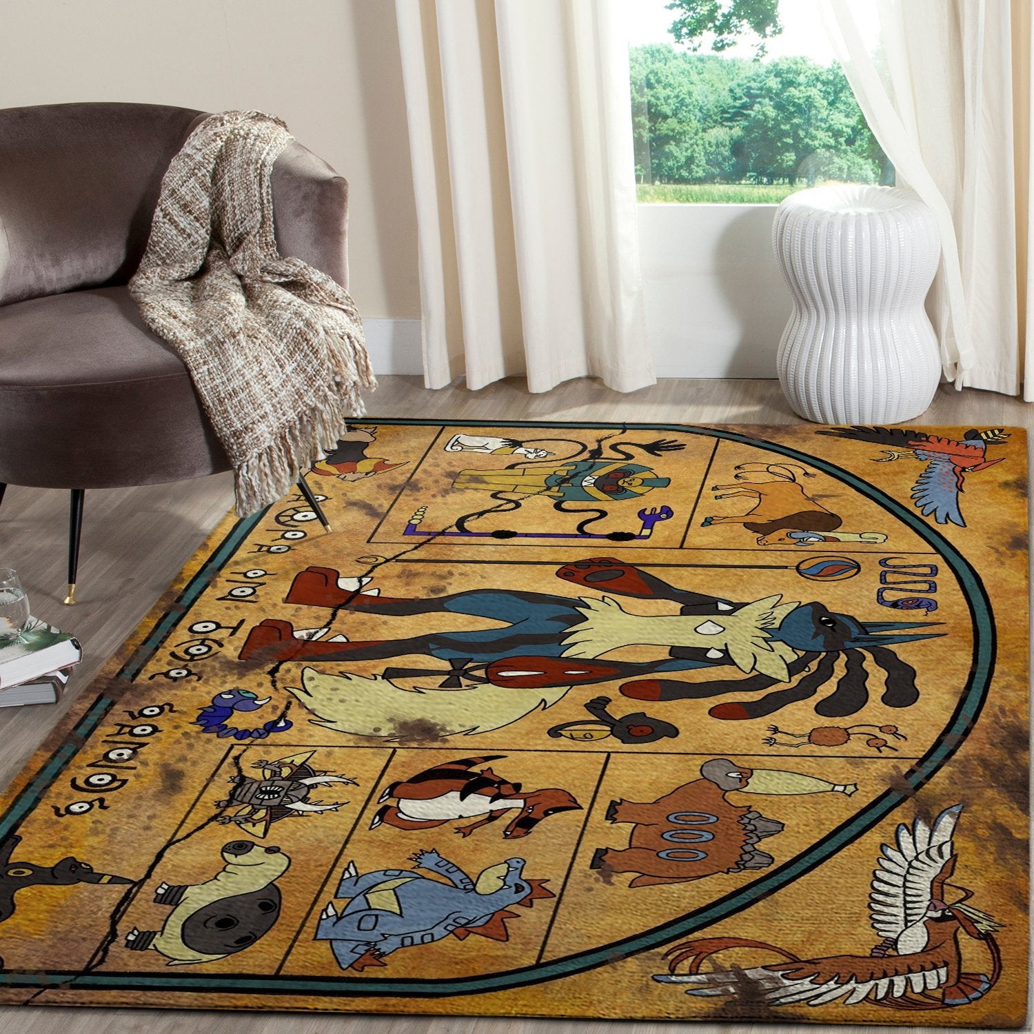 Pokemon Go Area Rug Home Decor Bedroom Living Room Decor