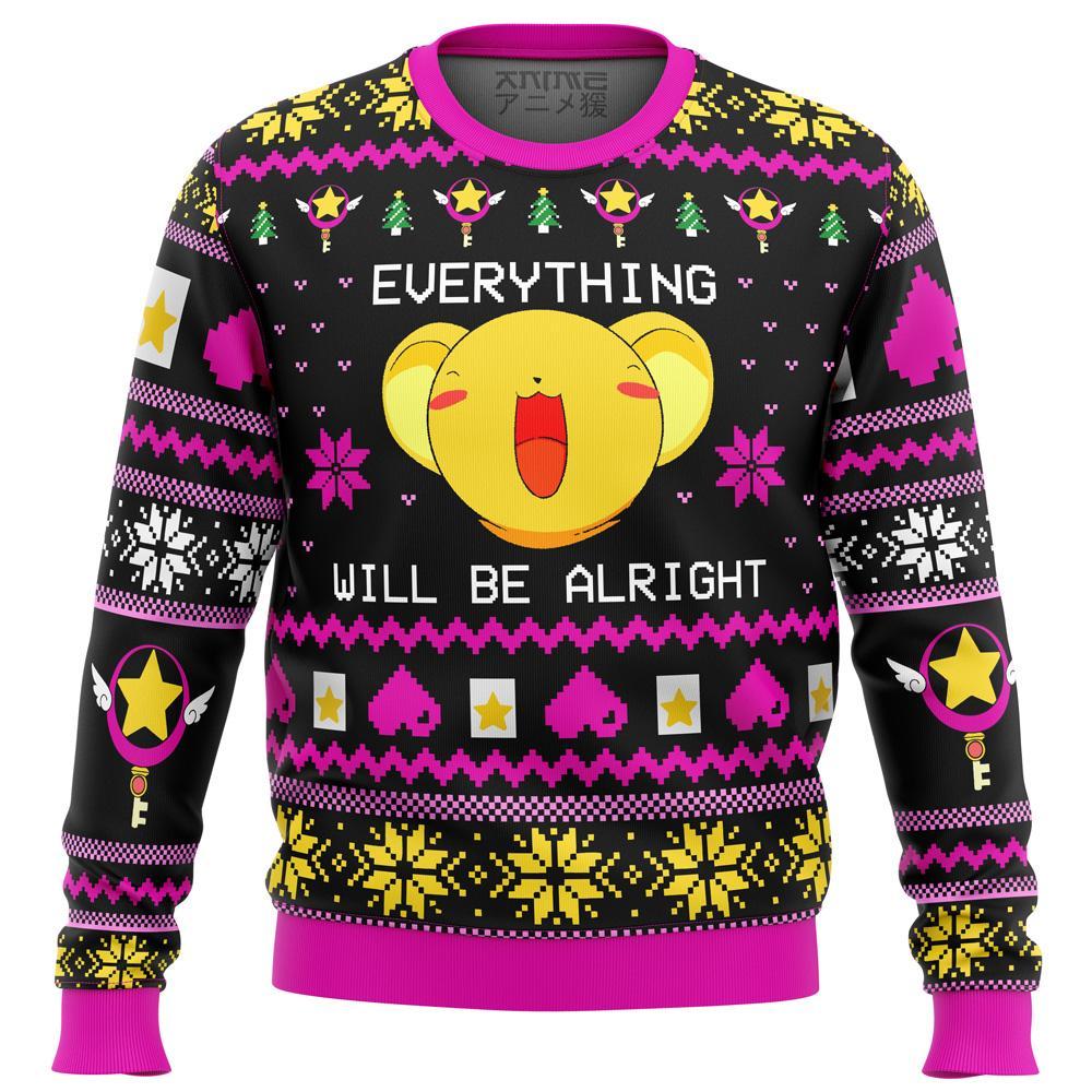 Cardcaptor Sakura Everything Will Be Alright Premium Ugly Christmas Sweater Amazing Gift Idea Thanksgiving Gift