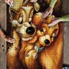 Cartoon Dog Jigsaw Puzzle