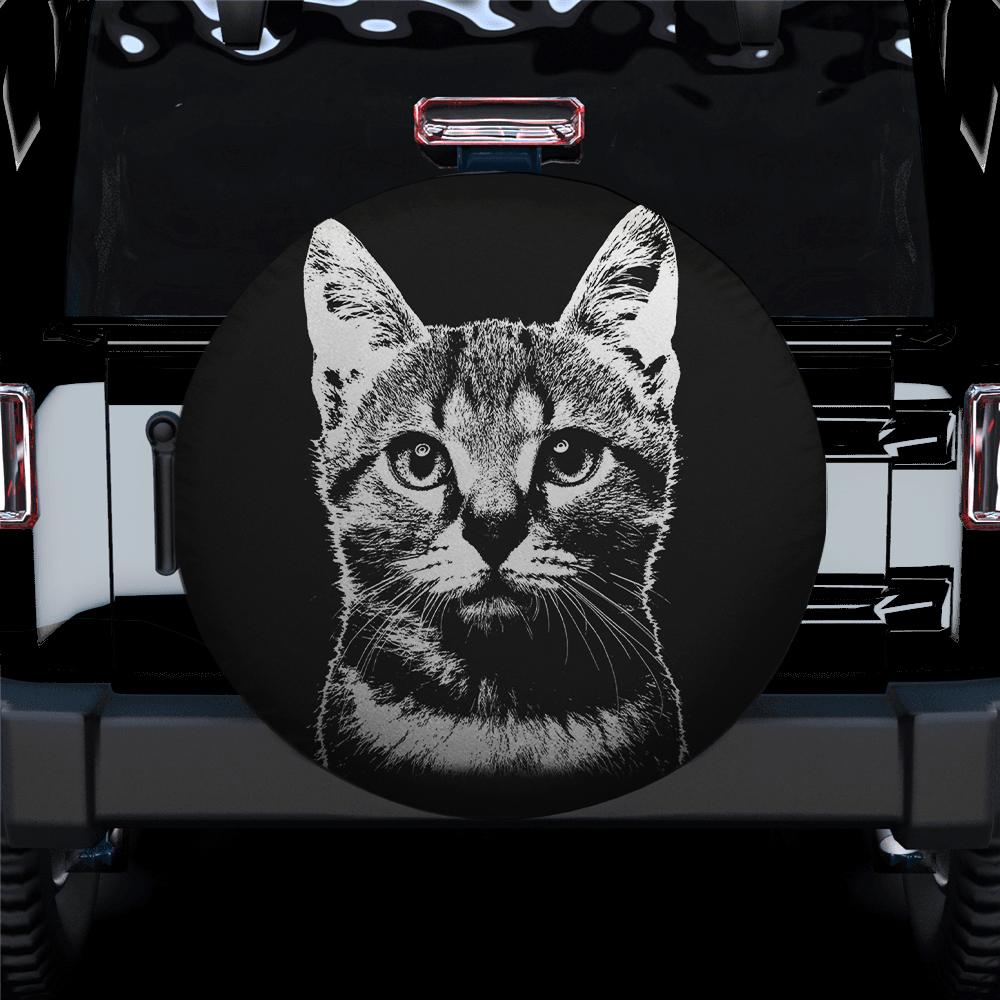Cat Face Spare Tire Cover Gift For Campers