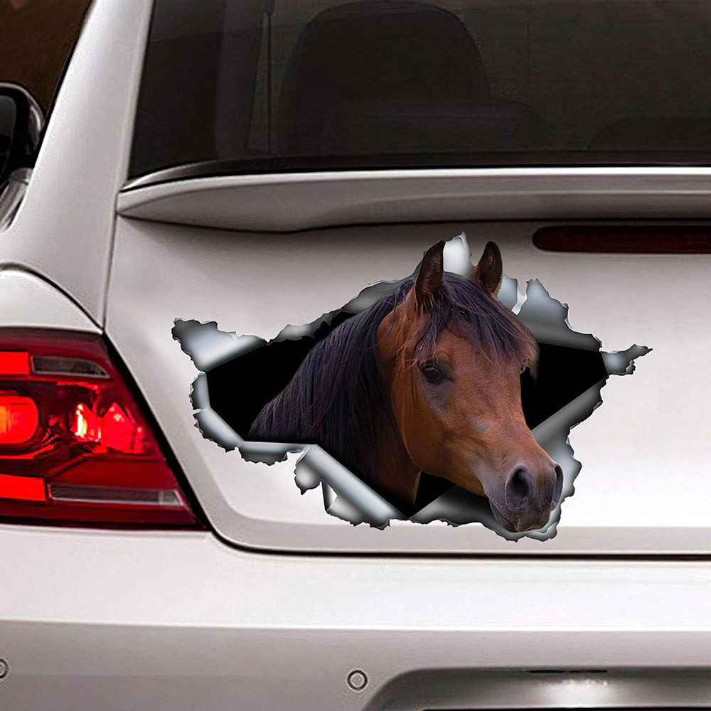 Best Chestnut Arabian Horse Car 3D Stickers Decal Car Accessories Car Decoration Amazing Gift Idea