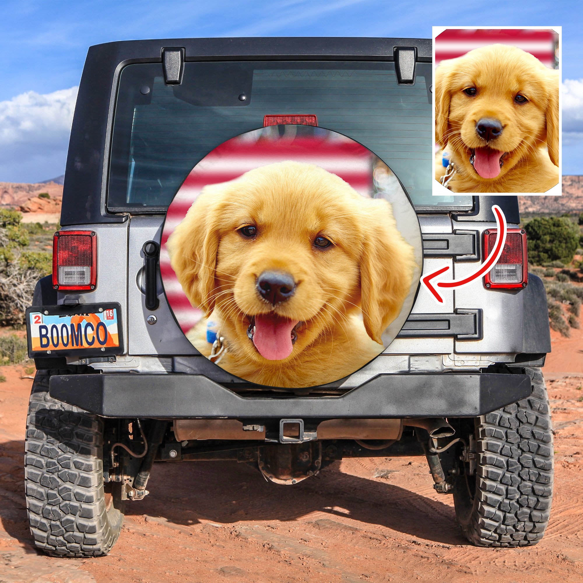 Personalized Custom Dog Funny Spare Tire Covers Gift For Campers