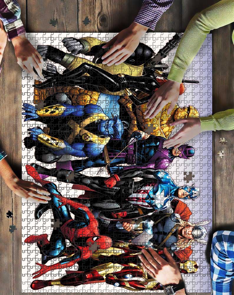 Comic Avengers Mock Jigsaw Puzzle Kid Toys