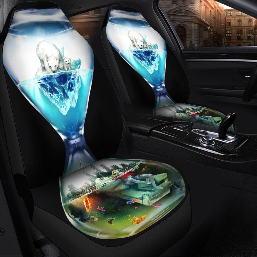 Countdown Save The Earth Seat Covers