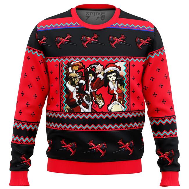 Cowboy Bebop Holiday Premium Ugly Christmas Sweater Amazing Gift Idea Thanksgiving Gift