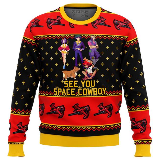 Cowboy Bebop See You Space Cowboy Premium Ugly Christmas Sweater Amazing Gift Idea Thanksgiving Gift