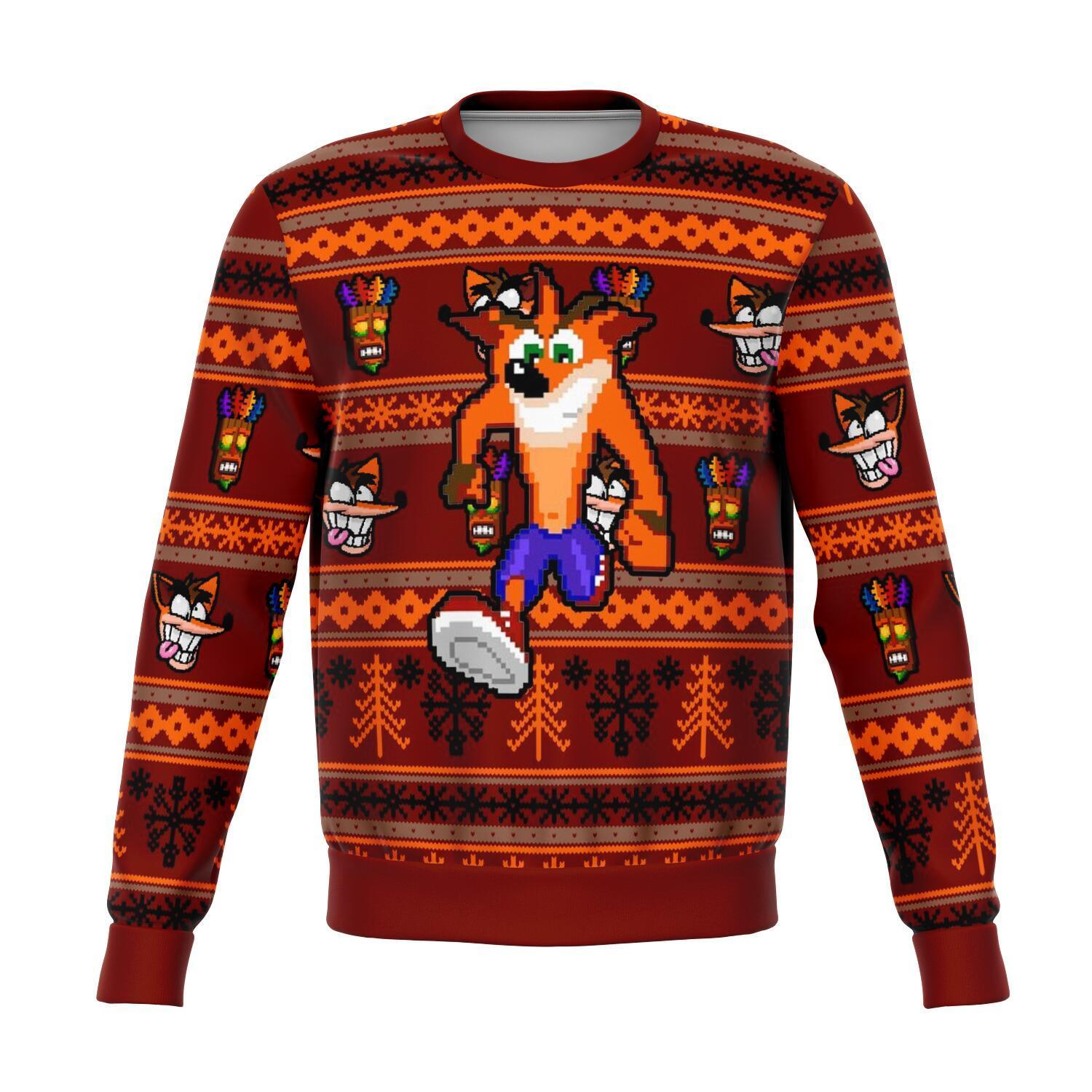 Crash Bandicoot Premium Ugly Christmas Sweater Amazing Gift Idea Thanksgiving Gift